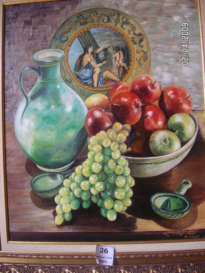 MANZANAS Y UVAS Oil Canvas Landscaping