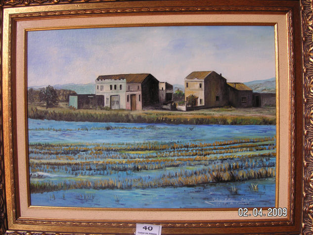 CASAS DE PINEDO ( BROSQUIL). Oil Canvas Landscaping