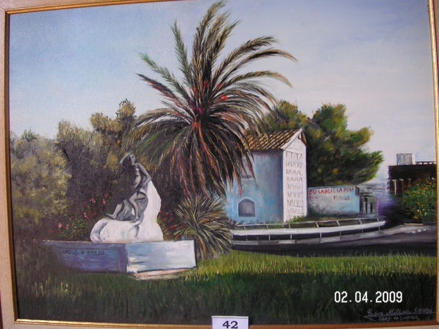 EL APOLO DE PINEDO Oil Canvas Landscaping