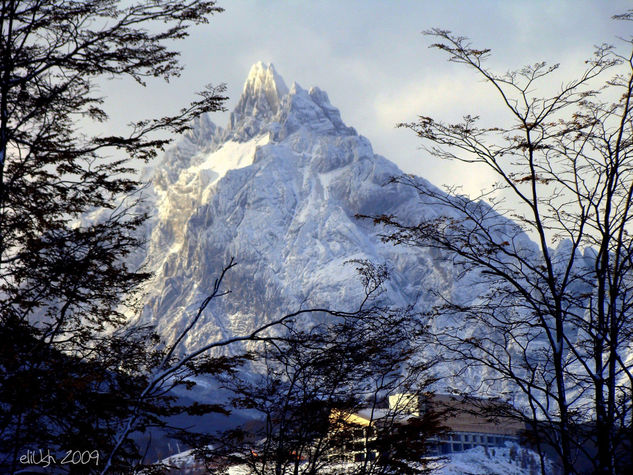 Monte Olivia, guardian de Ushuaia Naturaleza Color (Digital)