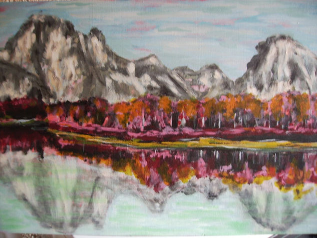 Paisaje serrano Acrylic Canvas Landscaping