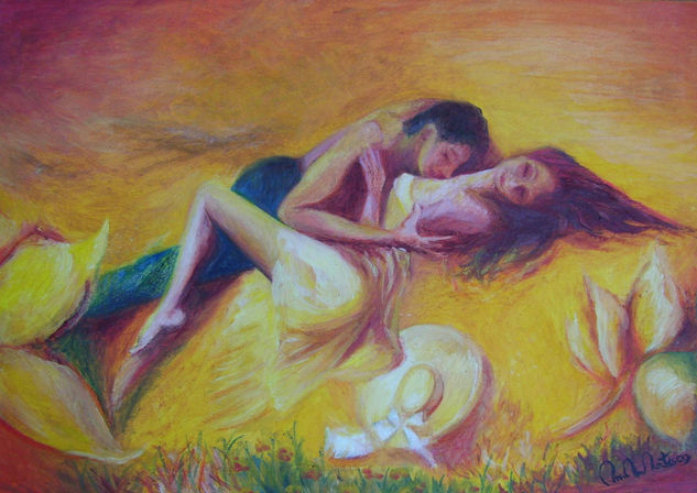 Amor Campestre Óleo Lienzo Otros