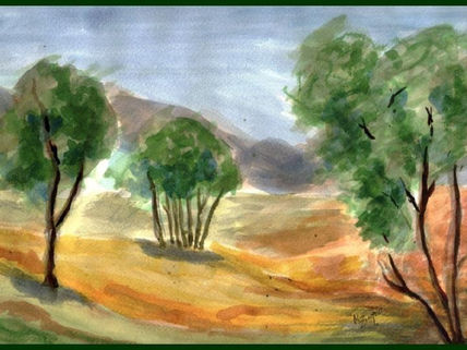 Paisaje con árboles