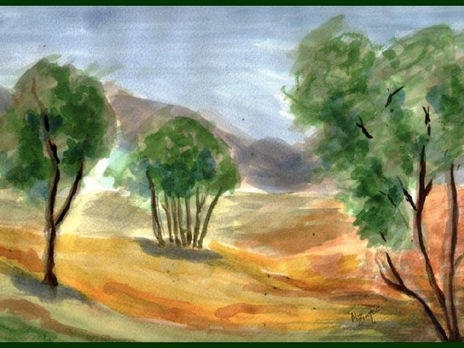 Paisaje con árboles