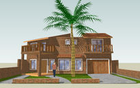 Casa con Palmera