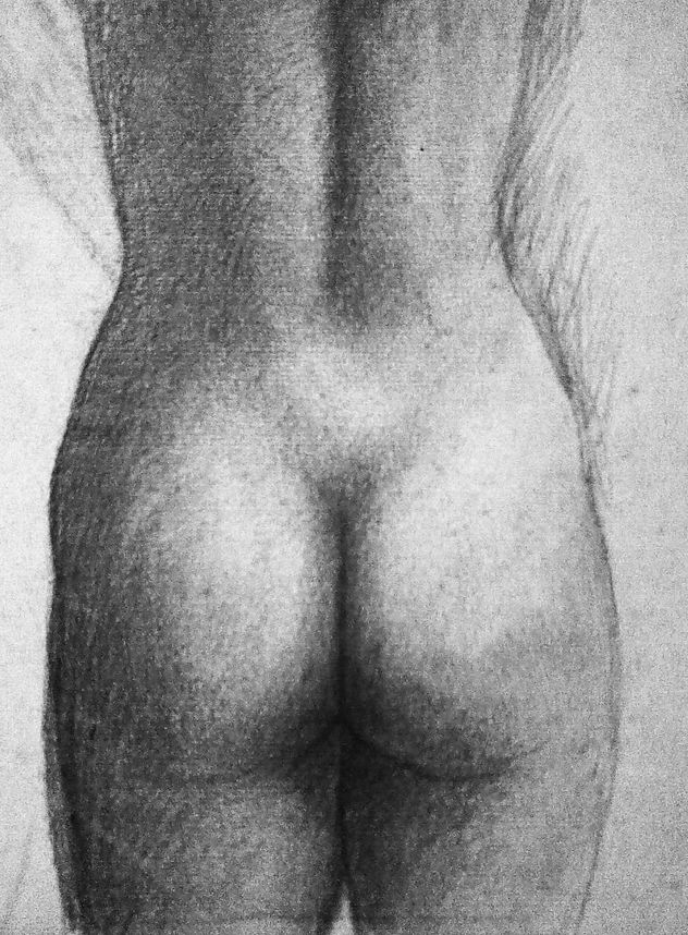 Las nalgas de mi modelo