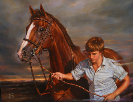 Joven con caballo