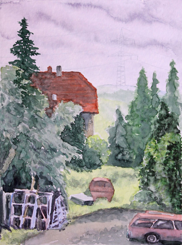 Der Hof des Fensterbauers