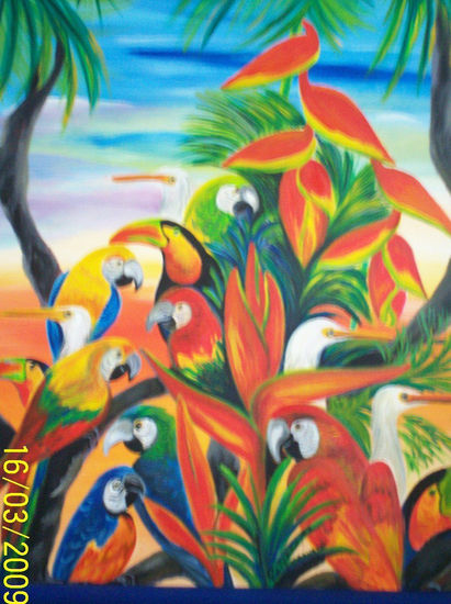 LOS COLORES DEL CAMINO AMAZONICO Oil Canvas Landscaping