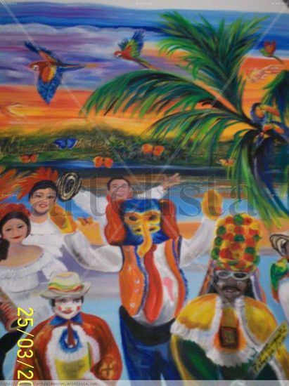 CAQUETA CARIBEÑO Oil Canvas Landscaping