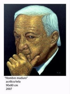 hombre maduro Oil Canvas Portrait