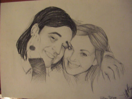 Retrato jorge y paloma