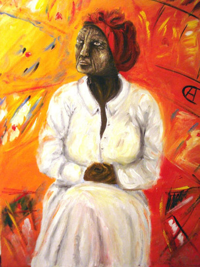 La Cubana Oil Canvas Portrait