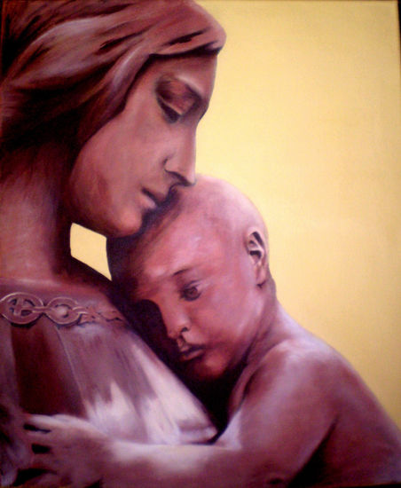 Madre e Hijo Oil Canvas Landscaping