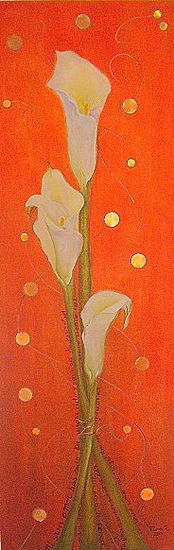 Calas, mi gran amor... Oil Canvas Floral Painting