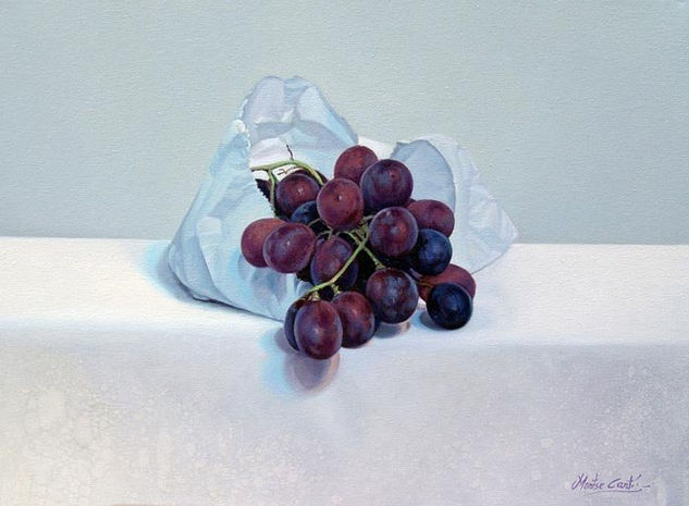 bolsa de uvas Oil Canvas Still Life Paintings