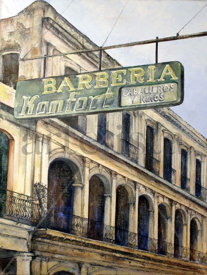 Barberia Konfort-Habana Oil Canvas Landscaping