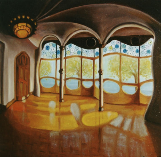 CASA BATLLO  INTERIOR Oil Canvas