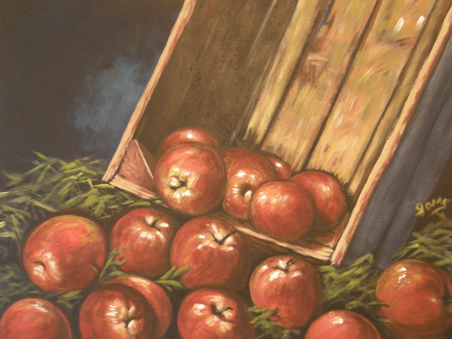 La libertad de ser manzanas Acrylic Canvas Still Life Paintings