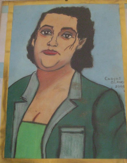 la pastelera. Cera Cartulina Retrato