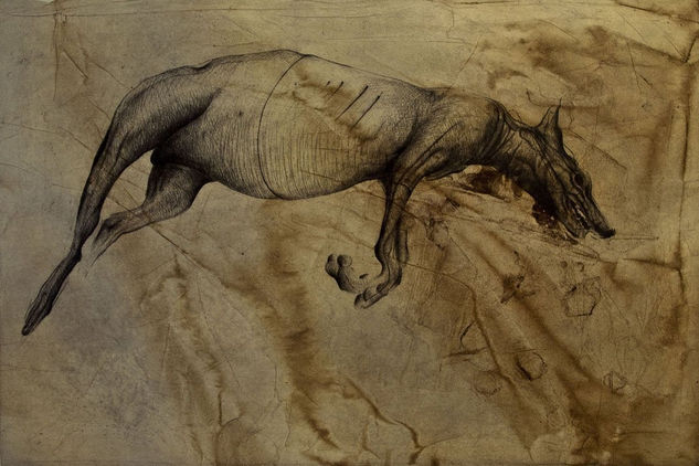 "Chupacabras de Phillips Canion" Iván Correa Etching Process