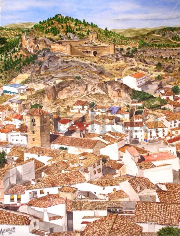 Enguidanos 1995-2011. Acuarela 41x32 cm.
