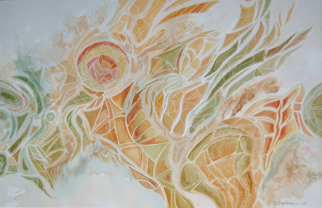 PS09/07 Watercolour Paper Floral Painting