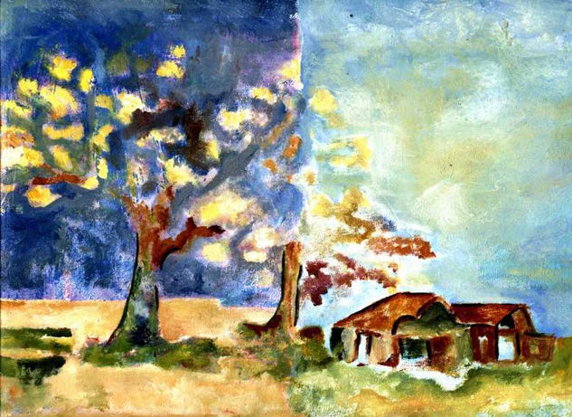 CASA CON AROMO Oil Canvas