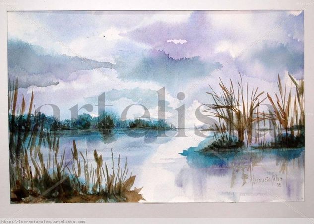 paisaje isla Watercolour Paper Landscaping