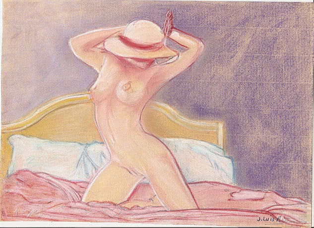 A la moda y al desnudo Pastel Paper Nude Paintings