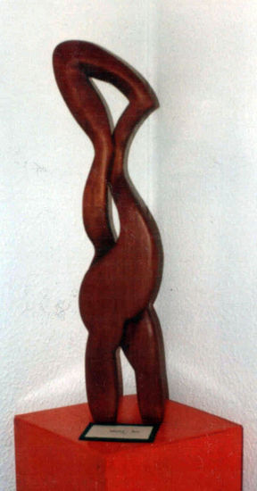 mujer ave Madera Figurativa