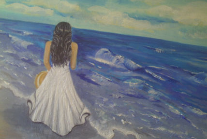 En la playa