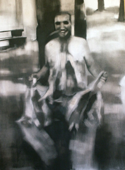 Cacería. Charcoal