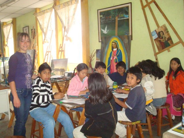 alumnos del Taller de Arte