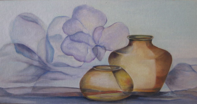 Composición con orquídeas Oil Canvas Still Life Paintings