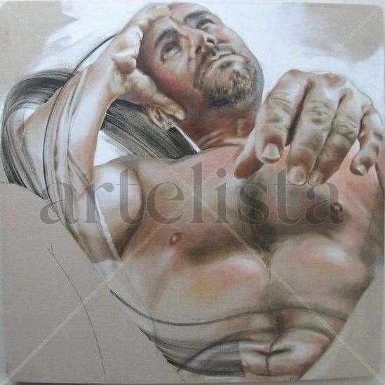 Le repos d'Hercule Oil Canvas Figure Painting