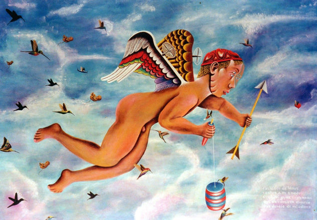 Ángel III Acrylic Canvas Figure Painting