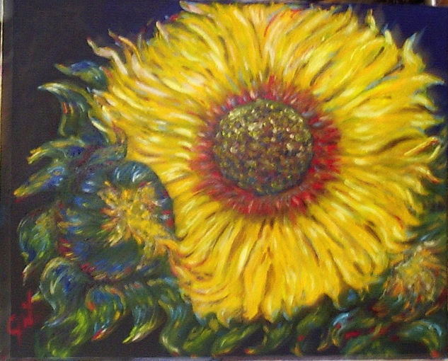 girasol Óleo Lienzo Floral