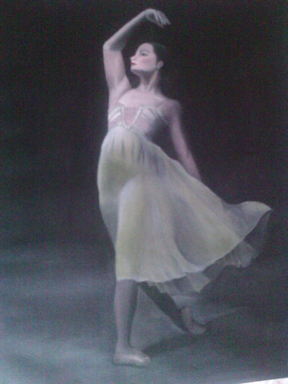 bailarina de ballet Óleo Lienzo Retrato