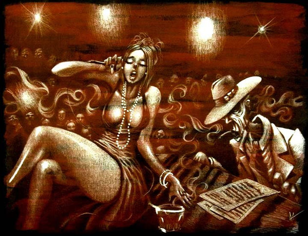 la cantante y el pianista