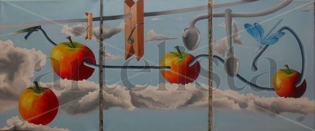 desorden en el cielo Oil Canvas Others