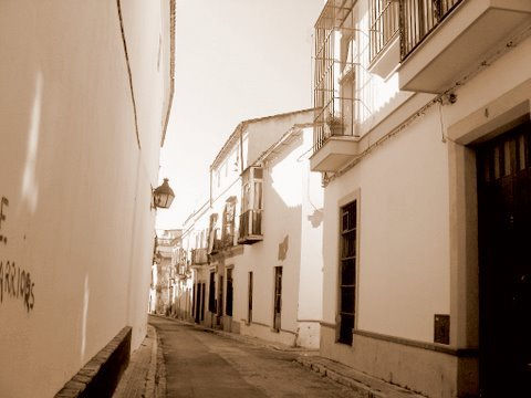 Calle en sepia 