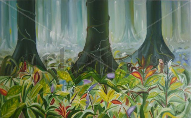 Selva imaginaria Oil Canvas Landscaping