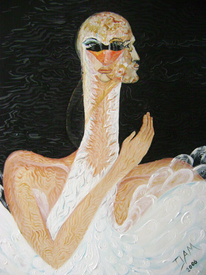 Atrapados Acrylic Canvas Figure Painting