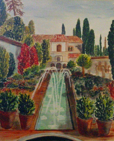 Cuatro-cuatro. Homenaje a MONET. Acrylic Paper Landscaping