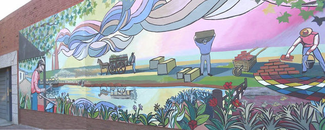 Mural Centenario Villa Gral Mitre (detalle) 