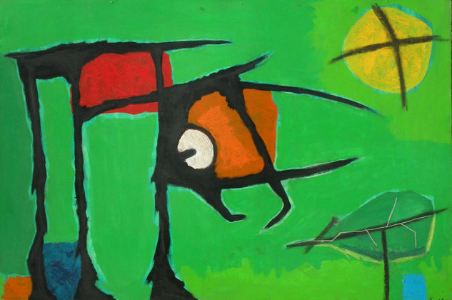 Hormiga,Sol y Hoja Oil Panel Others