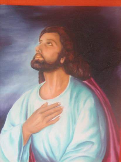 jesus esta en mi Oil Canvas Figure Painting