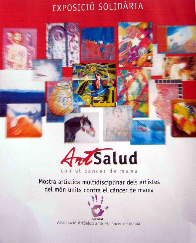 Cartel ARTSALUD CON EL CÁNCER DE MAMA-