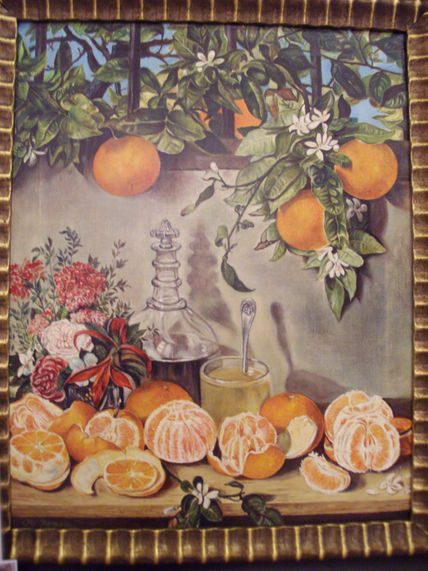 Bodegón de naranjas